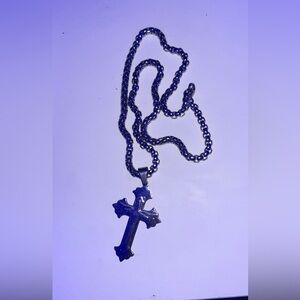 Silver Cross Pendant Necklace